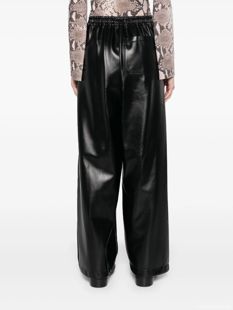 Affordable faux-leather trousers Stella McCartney Women 0504